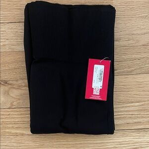 Spanx Seamless Black Leggings Ribbed Knit size XL Tall